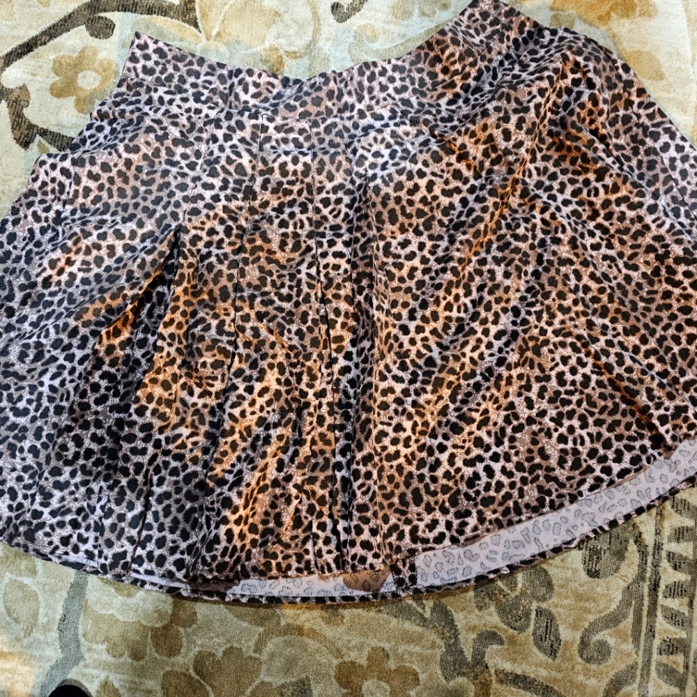 TORRID leopard print skirt